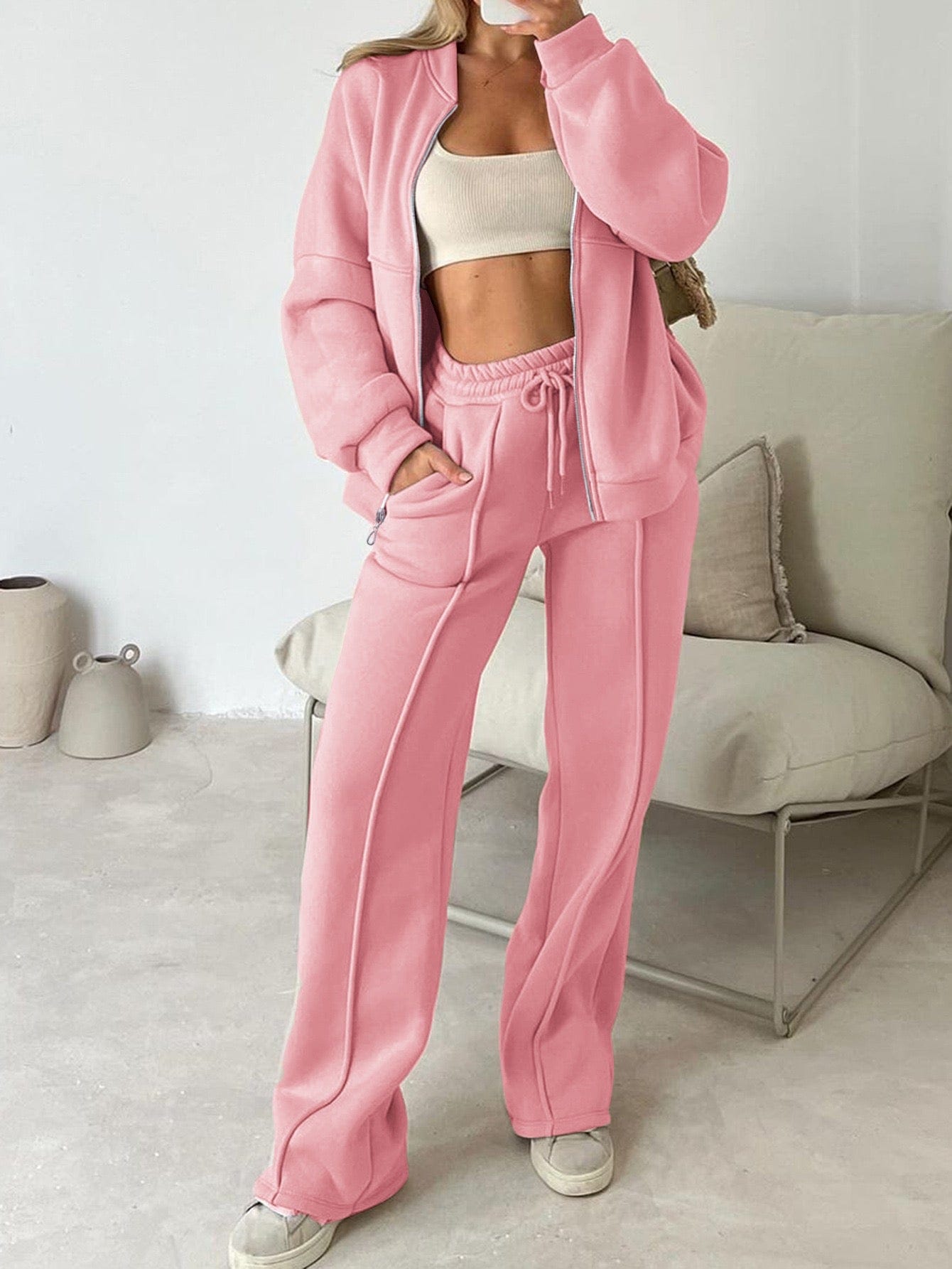 Ensemble veste sweat pantalon - Confort chic moderne - MAX FOR ME MAX for ME