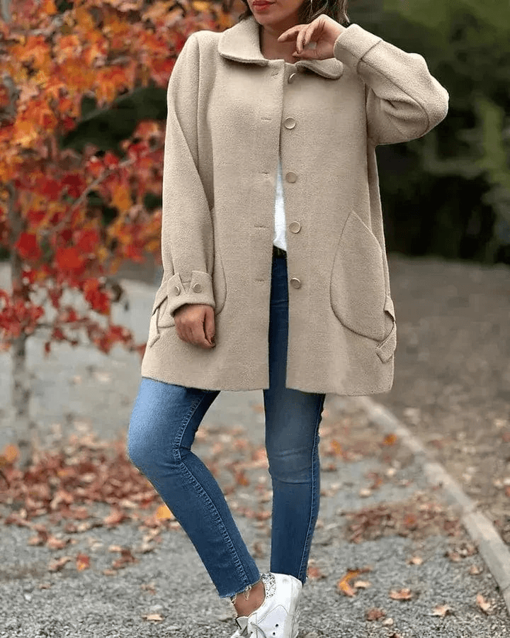 Manteau Milani – Élégance décontractée et  automnale 