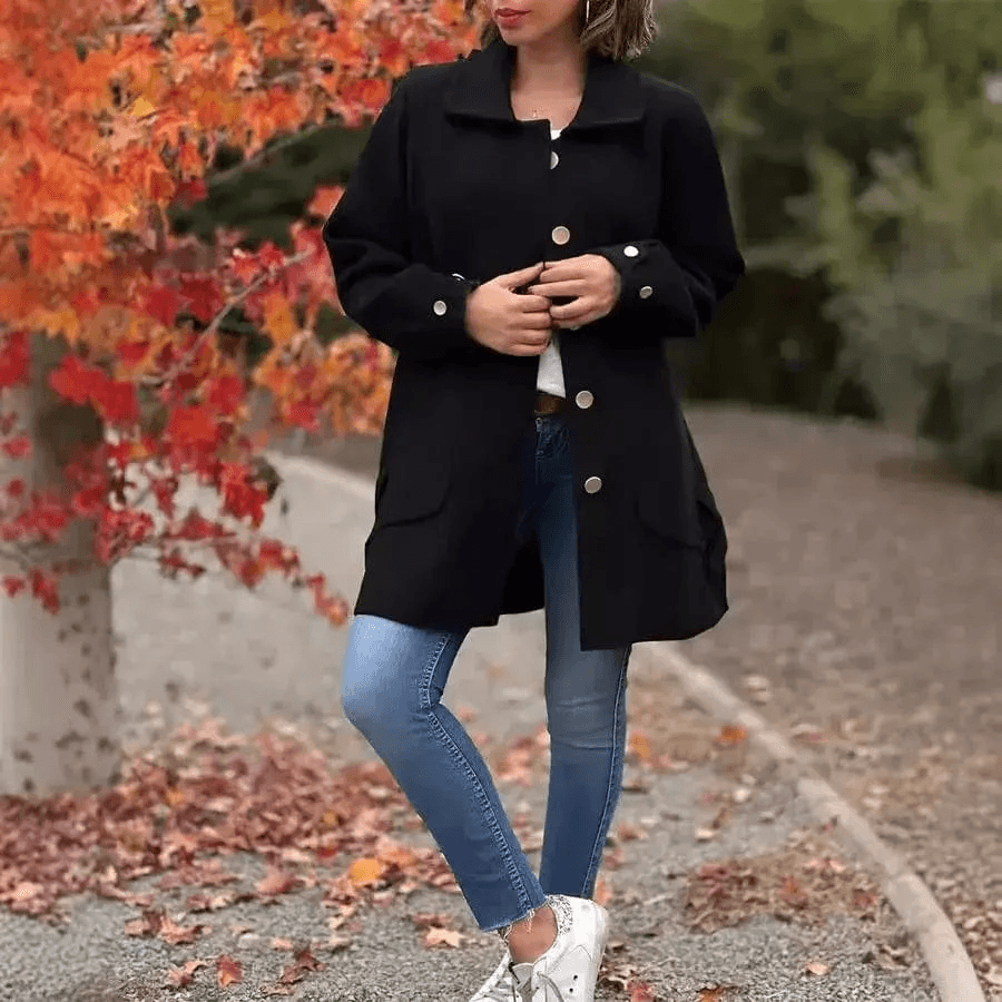 Manteau Milani – Élégance décontractée et  automnale 