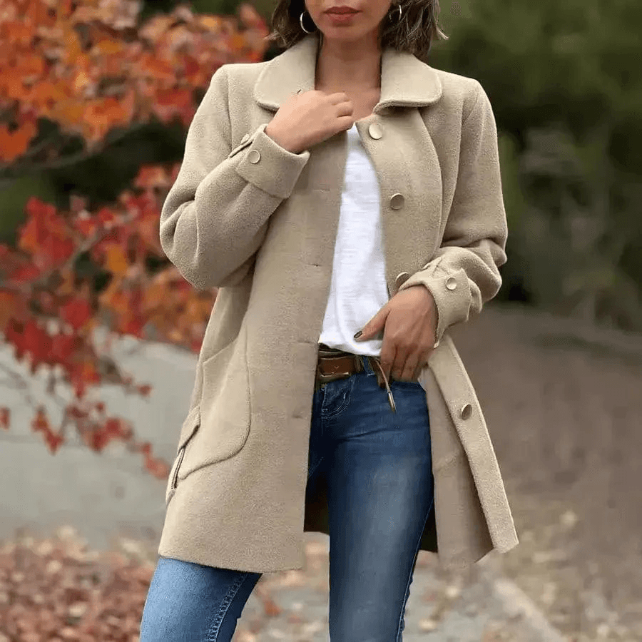 Manteau Milani – Élégance décontractée et  automnale 