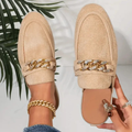 Mason | Mocassins beige d'été pour femmes - mocassins d'été à slip-on MAX FOR ME