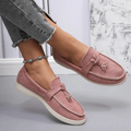 Mocassins blancs décontractés femme: simplicité et style en bord de mer Rose Frais / 36 MAX FOR ME