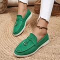 Mocassins blancs décontractés femme: simplicité et style en bord de mer Vert Foncé / 36 MAX FOR ME