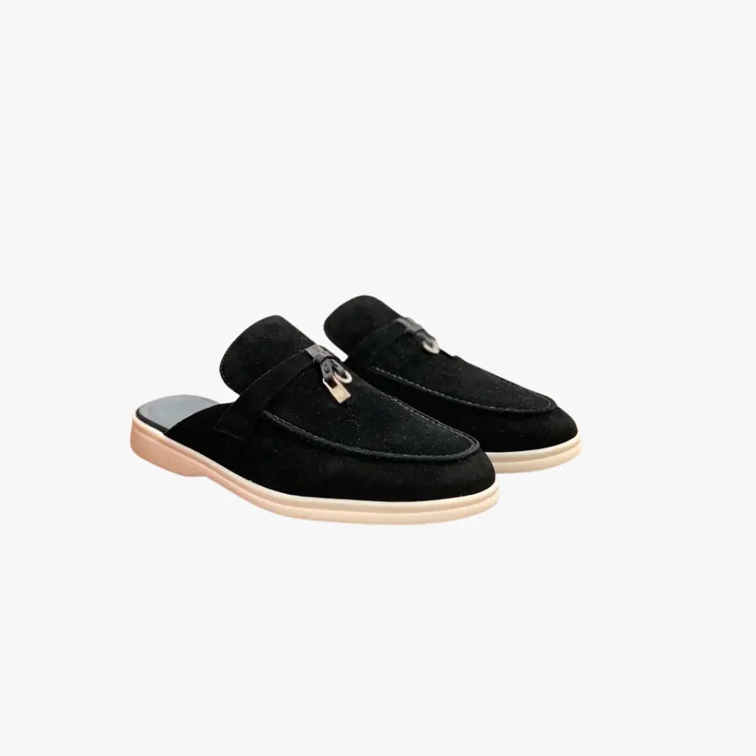 Mocassins Femme Été à Enfiler – Suédine et Silhouette Décontractée Noir Carmin / 36 MAX FOR ME