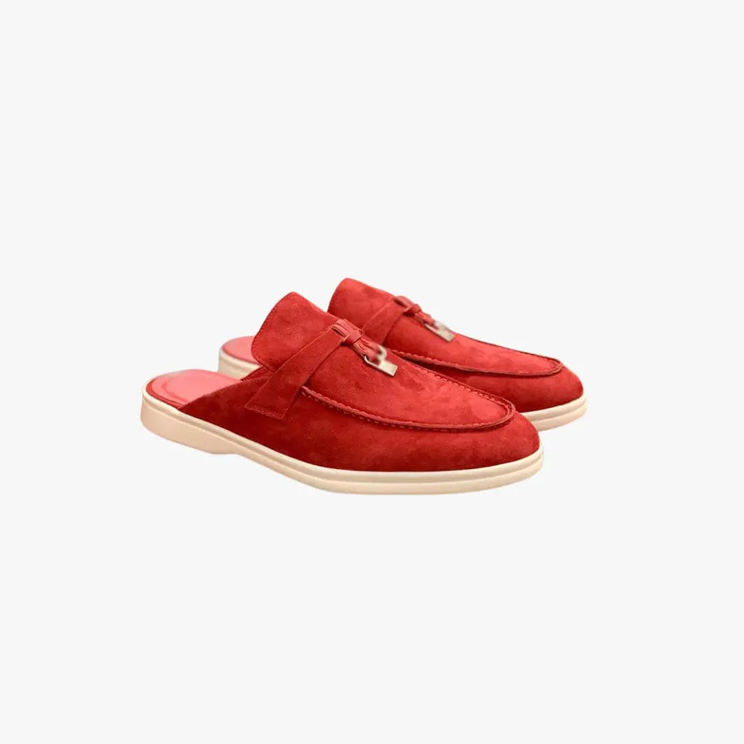 Mocassins Femme Été à Enfiler – Suédine et Silhouette Décontractée Rouge / 36 MAX FOR ME