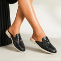 Mocassins Femme Ouverts Vert Croco – Élégance Décontractée pour Été Urbain Noir / 36 MAX FOR ME