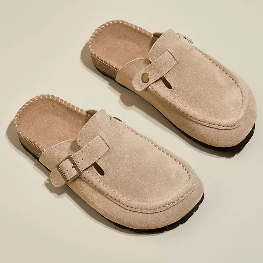 Mules à boucle suédé - Confort décontracté sophistiqué - MAX FOR ME MAX for ME