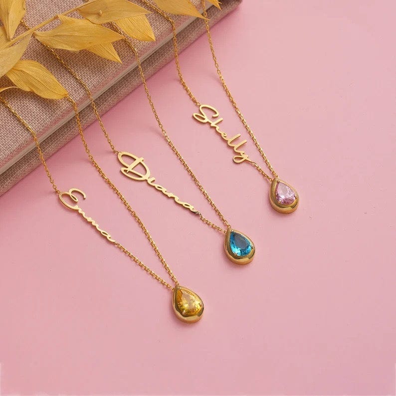 Ok _ Bijoux Collier en pierre précieuse_ personnalisation prénom – Max For Me MAX for ME