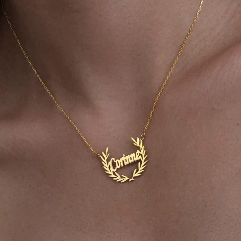 Ok _ Collier personnalisé prénom en épi de blé _ acier inoxydable – Max For Me 1 Prénom MAX for ME