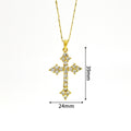 Collier croix strassée soirée élégante Max for Me
