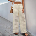 Pantalon crochet taille haute - votre élégance bohème estivale - MAX FOR ME Beige / S MAX FOR ME