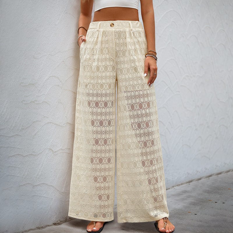 Pantalon crochet taille haute - votre élégance bohème estivale - MAX FOR ME MAX FOR ME