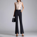 Pantalon évasé à fente avant - une silhouette moderne et élancée - MAX FOR ME MAX FOR ME