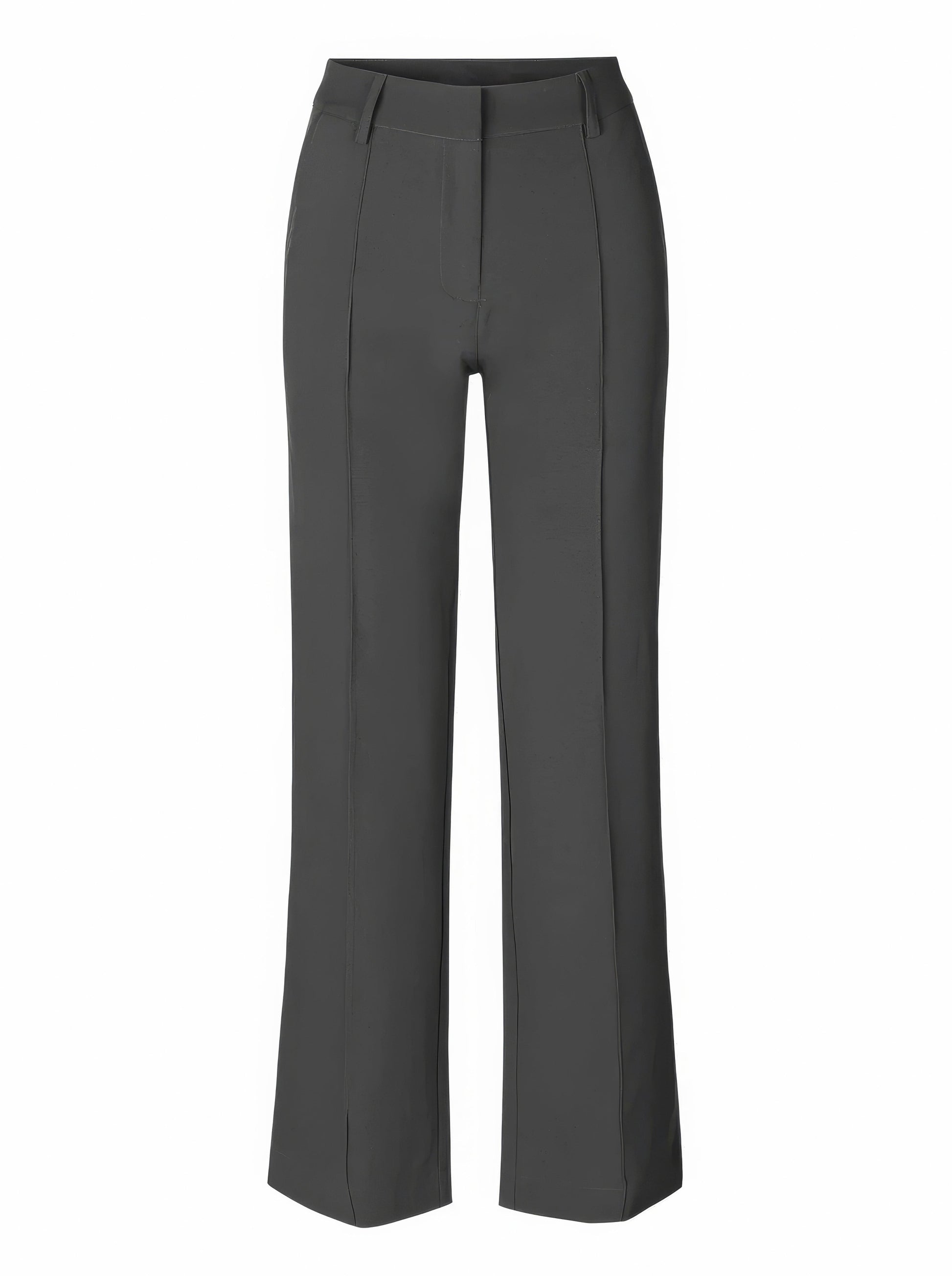 Pantalon évasé stretch taille haute - une silhouette de rêve - MAX FOR ME Gris / S MAX FOR ME