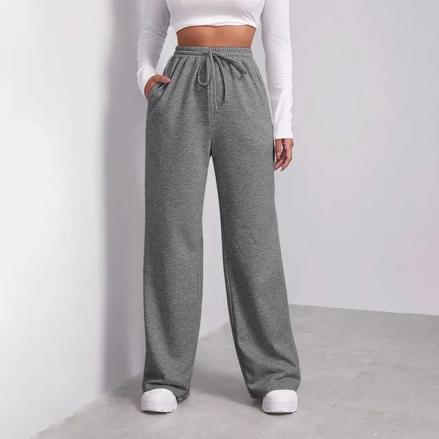 Pantalon large en molleton - confort et style décontracté - MAX FOR ME Noir / S MAX FOR ME