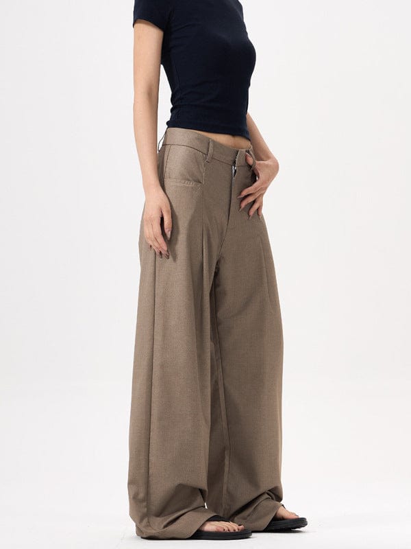 Pantalon large plissé à taille haute - une allure chic et moderne - MAX FOR ME MAX FOR ME