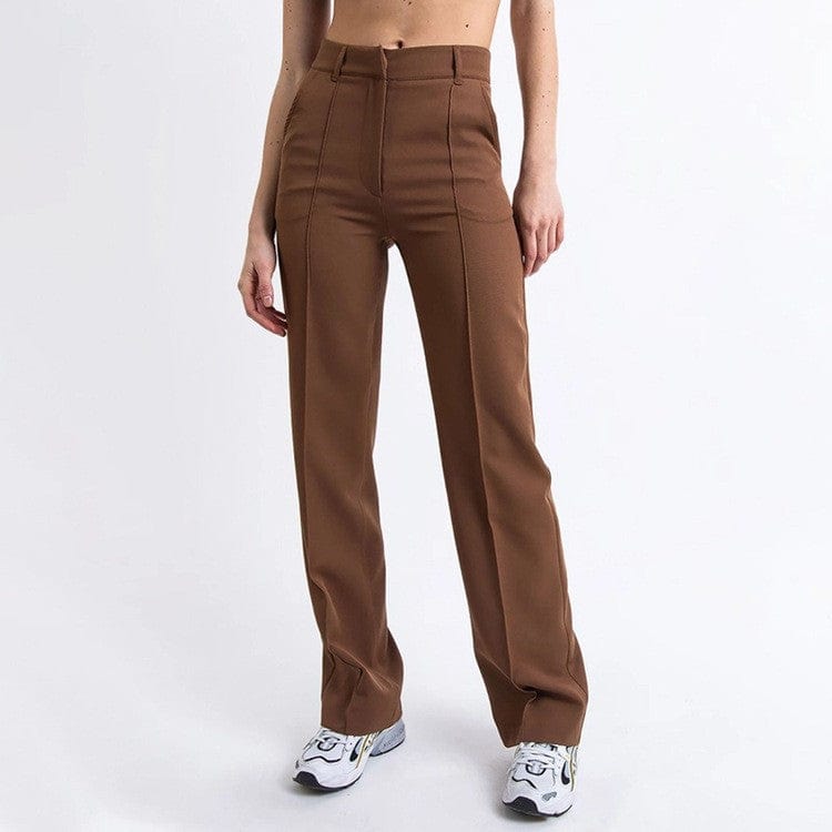 Pantalon large pour femme - Taille haute - Coupe ajustée - Élégant et confortable MAX FOR ME