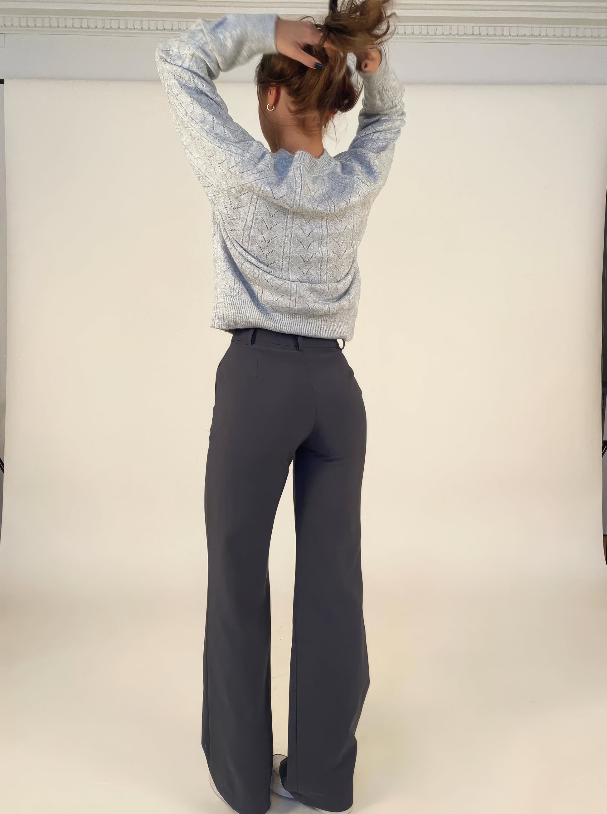 Pantalon large pour femme - Taille haute - Coupe ajustée - Élégant et confortable MAX FOR ME