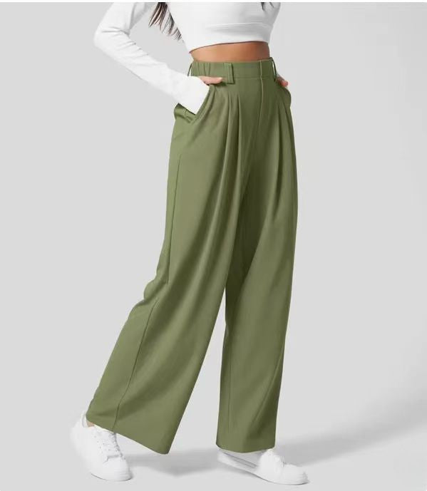 pantalon-large-taille-haute-femme-vert-emeraude-tissu-doux-max-for-me