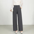 Pantalon tailleur jambes larges - une silhouette élancée - MAX FOR ME Gris foncé / S MAX FOR ME