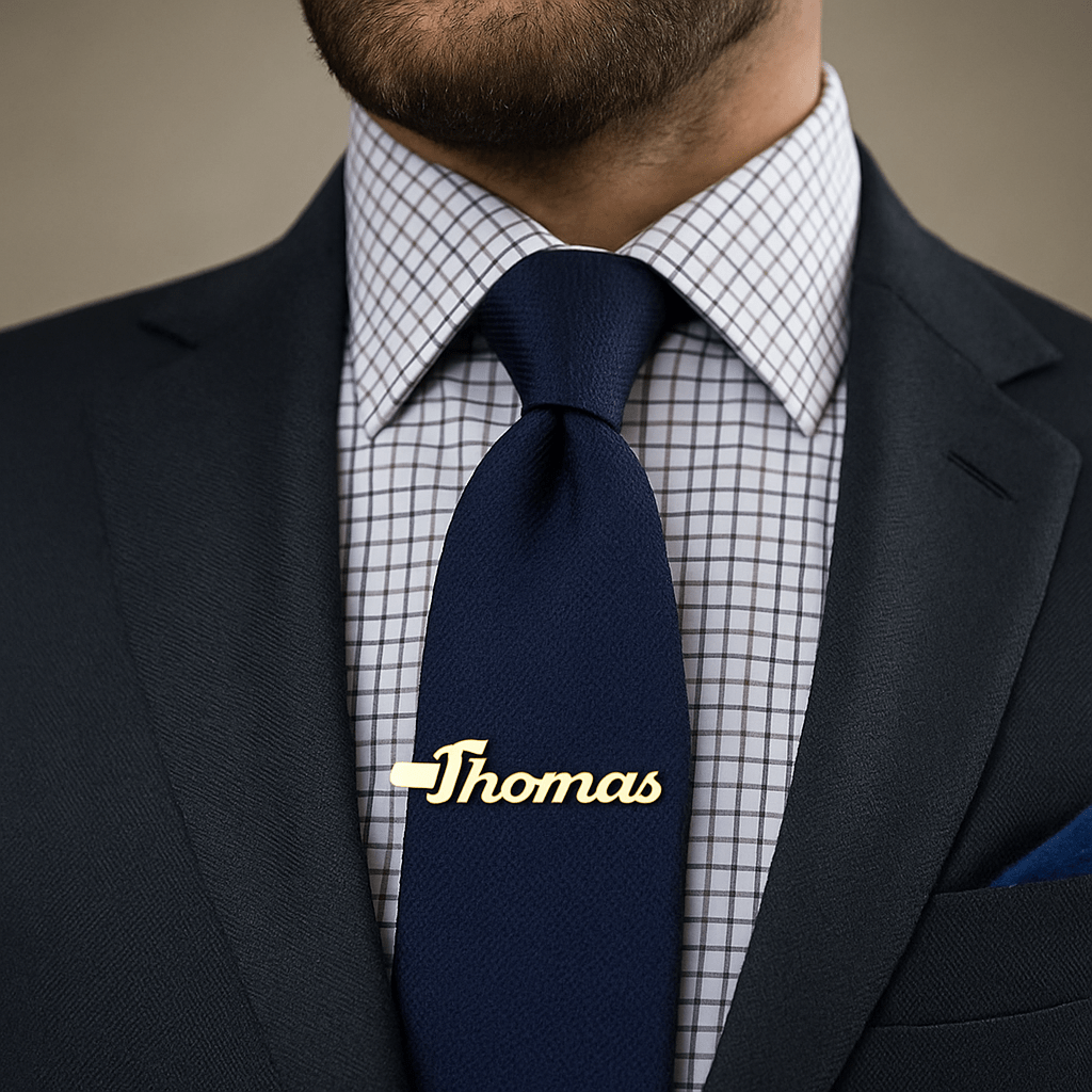 Pince à cravate personnalisée avec prénom – Élégance sur-mesure MAX for ME