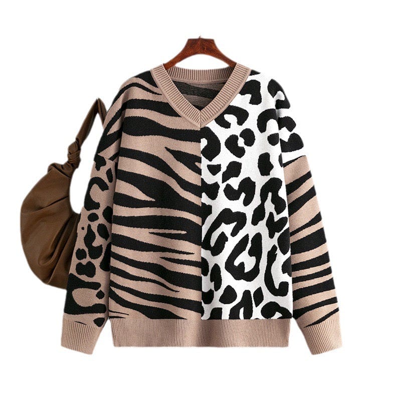 Pull à imprimé zèbre et léopard - un style audacieux et moderne - MAX FOR ME MAX for ME