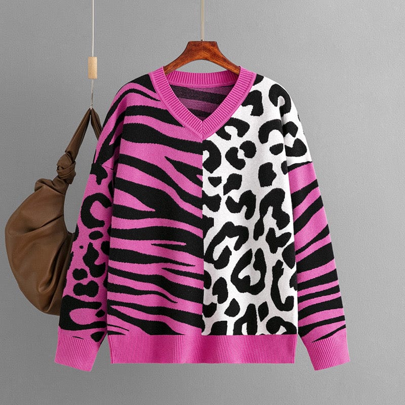Pull à imprimé zèbre et léopard - un style audacieux et moderne - MAX FOR ME MAX for ME