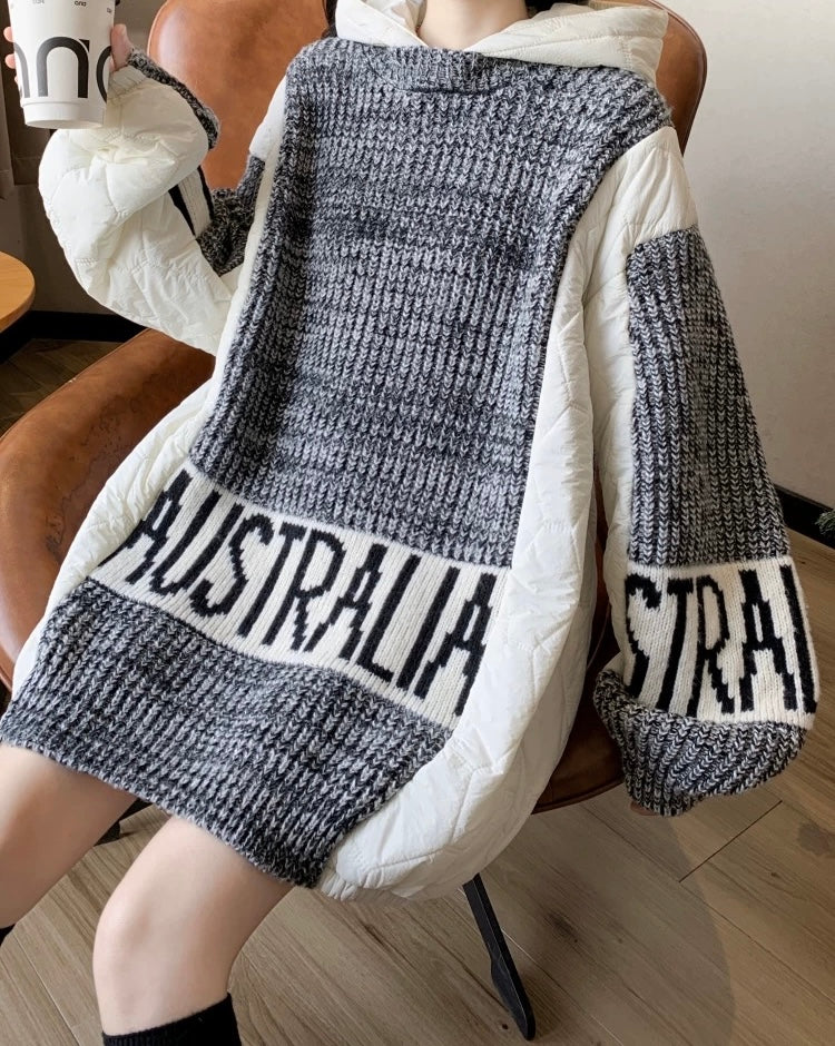 Pull long capuche lifestyle confort maison hygge moderne MAX FOR ME