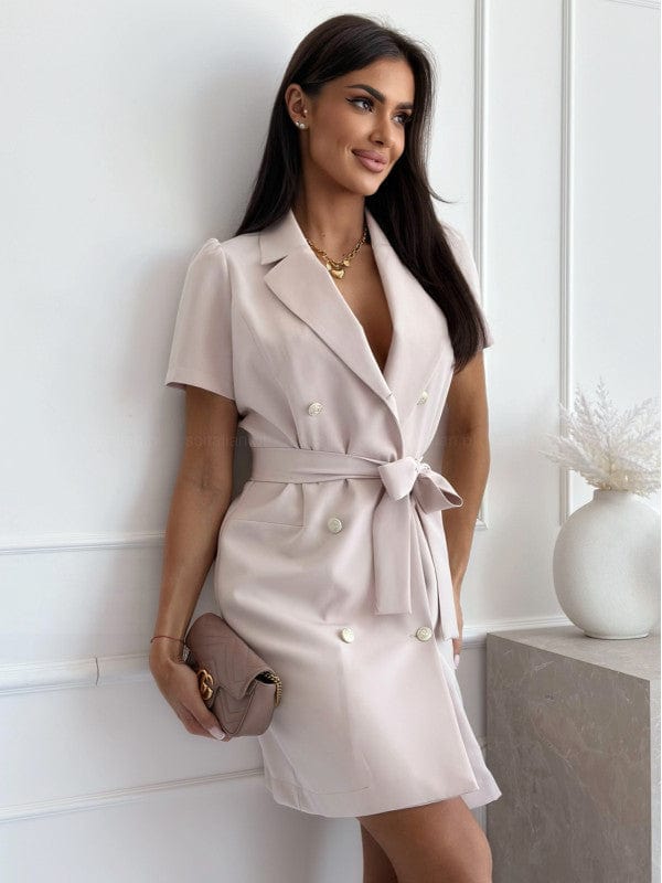 Robe Blazer manches courtes avec ceinture MAX for ME