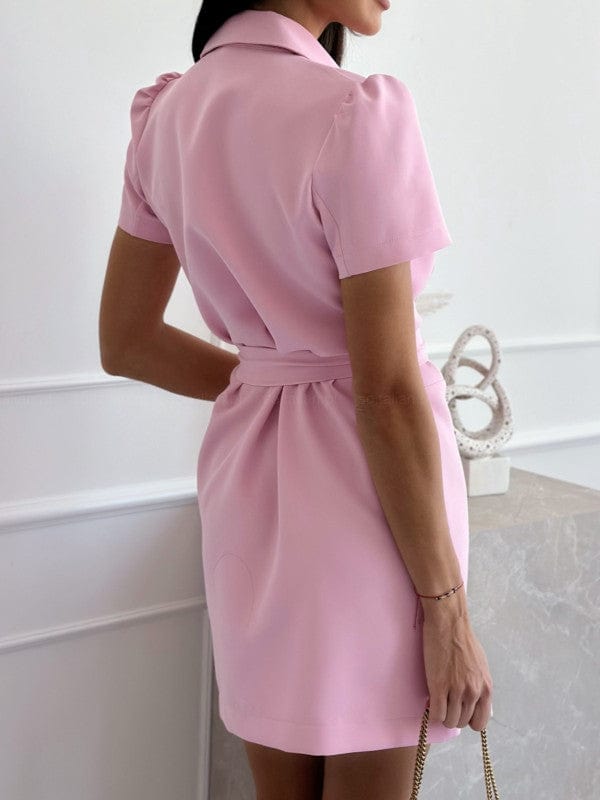 Robe Blazer manches courtes avec ceinture MAX for ME