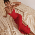 Robe Longue Bustier  Camélia – Coupe Sirène et Décolleté Cœur 