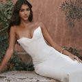 Robe Longue Bustier  Camélia – Coupe Sirène et Décolleté Cœur 