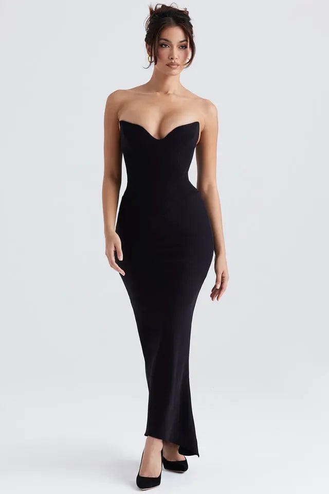 MAX for ME Black / S Robe Bustier Camélia