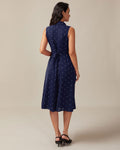 Robe Chemise Midi à Pois – Élégance Décontractée et Style Rétro MAX FOR ME