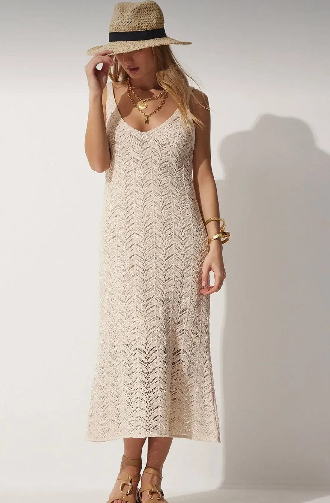 MAX for ME Robe d’été en crochet - taille unique 36 au 40