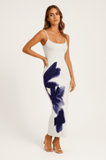 Robe d’Été Femme Style Américain – Coupe Longue et Ajustée Blanc / S MAX FOR ME