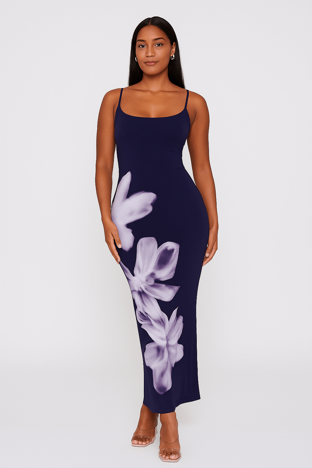 Robe d’Été Femme Style Américain – Coupe Longue et Ajustée Violet / S MAX FOR ME