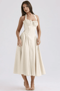 Robe Femme A-line Imprimé Floral Beige / S MAX FOR ME