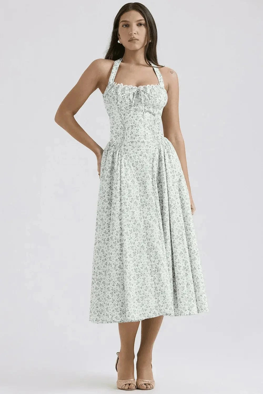 Robe Femme A-line Imprimé Floral 