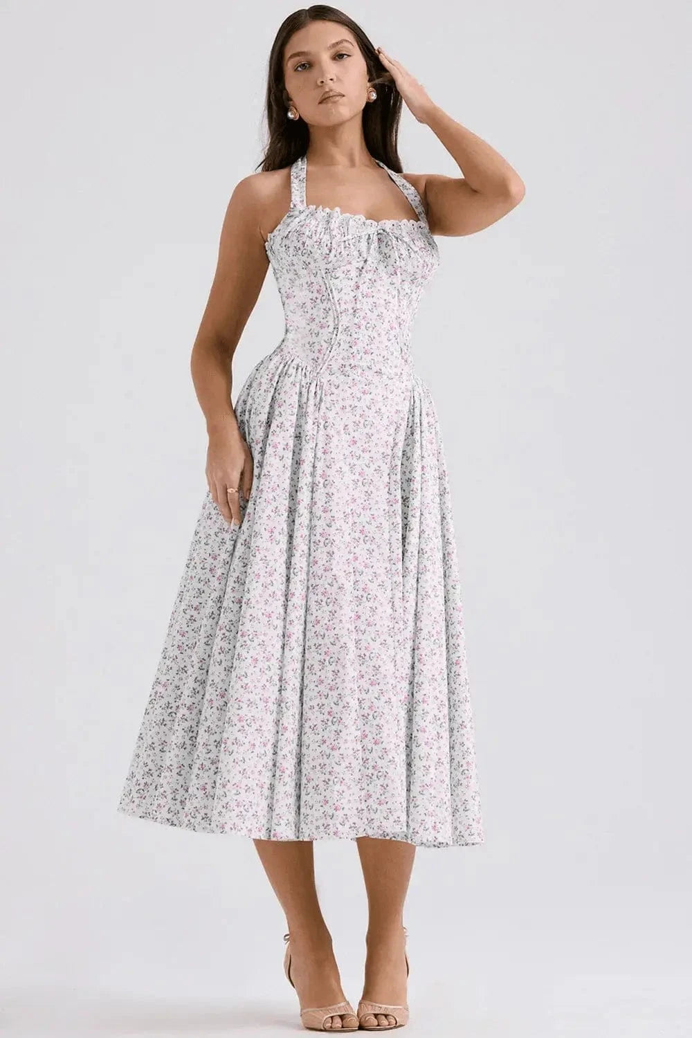 Robe Femme A-line Imprimé Floral 