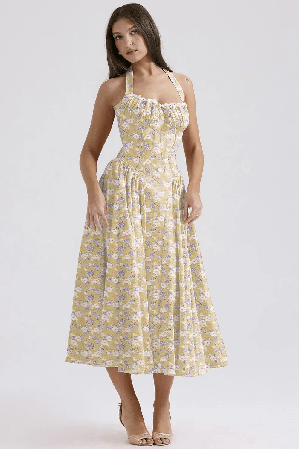 Robe Femme A-line Imprimé Floral Rose / S MAX FOR ME