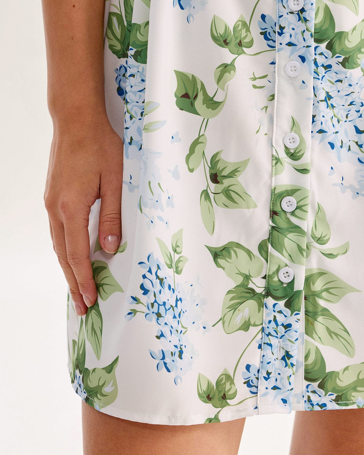 Robe Femme Mini Blanche Imprimé Floral MAX FOR ME