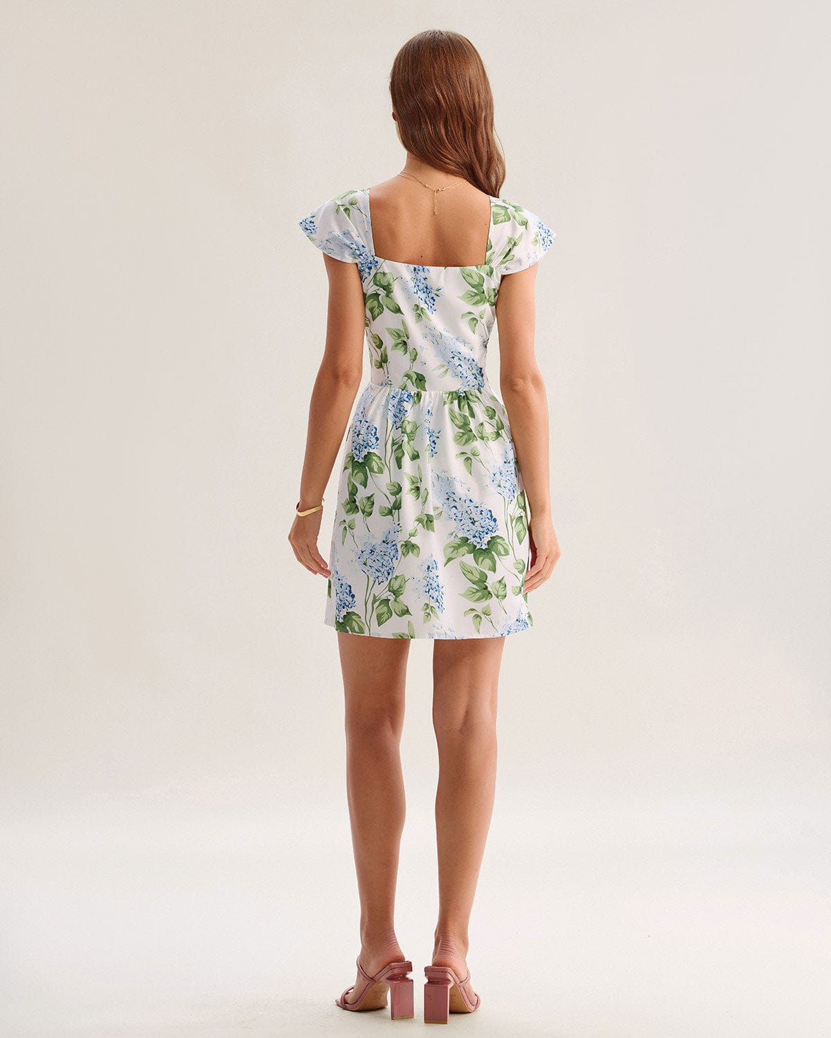 Robe Femme Mini Blanche Imprimé Floral MAX FOR ME