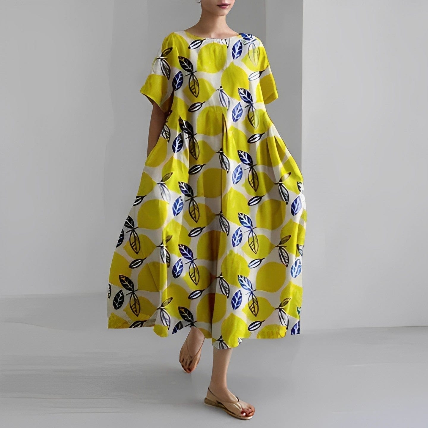 Robe Fleurie Boho Femme Top été – Coupe Évasée MAX FOR ME