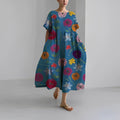 Robe Fleurie Boho Femme Top été – Coupe Évasée MAX FOR ME