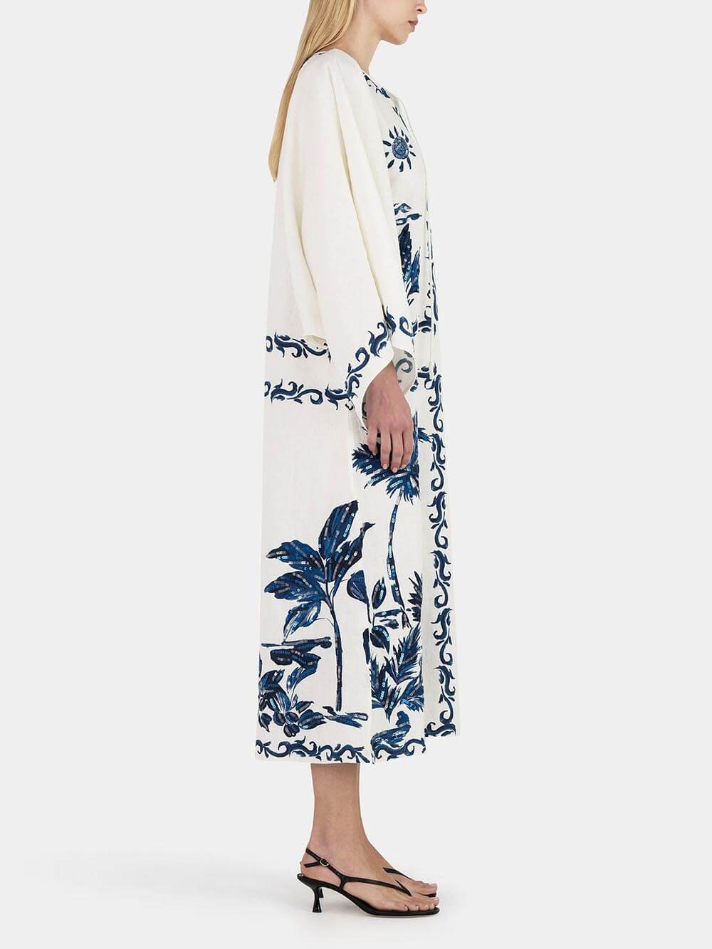 Robe hawaienne vintage à paillettes oversize - style tropical scintillant MAX FOR ME