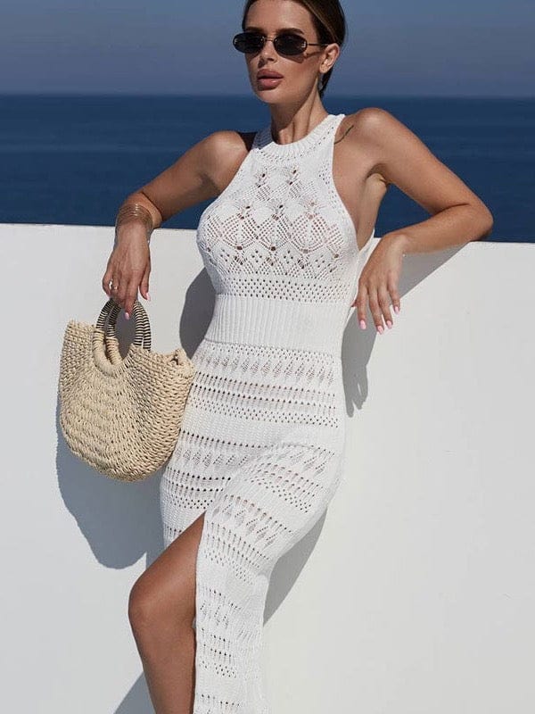 Robe longue ajourée sans sanches – Élégance d’Été et détails subtils MAX FOR ME