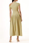 Robe Longue Asymétrique en Jersey – Élégance Structurée et Confort Moderne MAX FOR ME