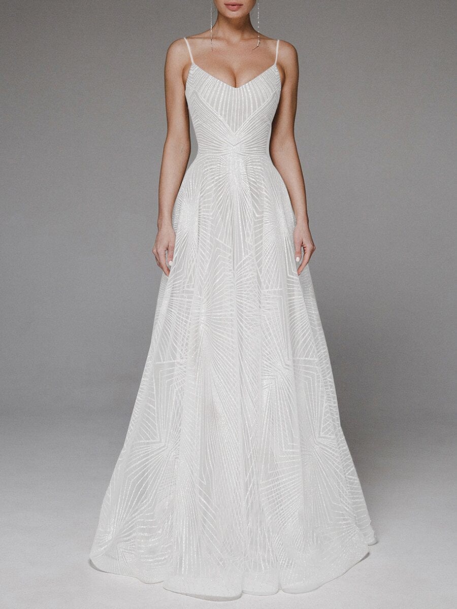 Robe Longue brodée blanche – Encolure dos en V et silhouette fluide d’été MAX FOR ME