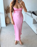 Robe longue Éloïse en satin duchesse élégance luxueuse - MAX FOR ME MAX for ME